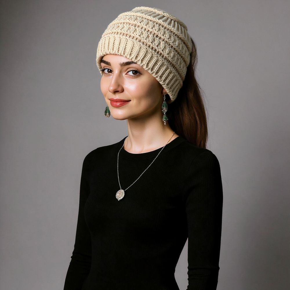 Autumn Winter Knitted Headband - Fleece Ear Warmer Band ulasan dan harga