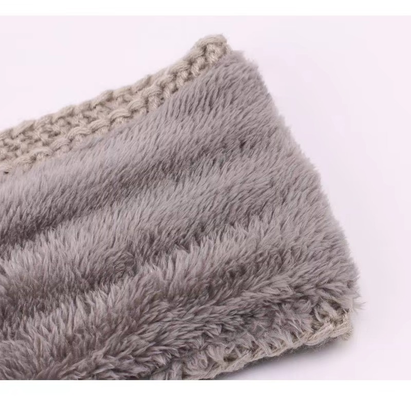 Women's Winter Chunky Knit Hea - Fleece Ear Warmer Band ulasan dan harga