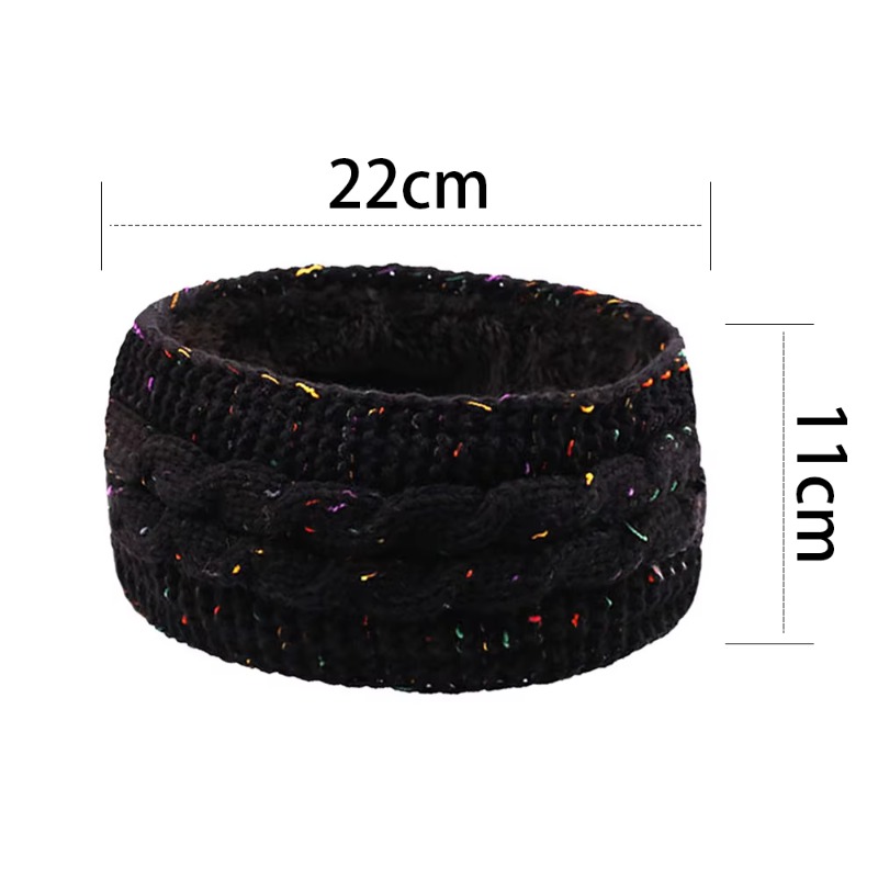 Women's Winter Chunky Knit Hea - Fleece Ear Warmer Band ulasan dan harga