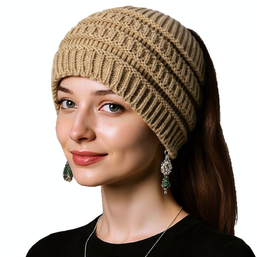 Wide Knitted Headband Winter W - Fleece Ear Warmer Band ulasan dan harga