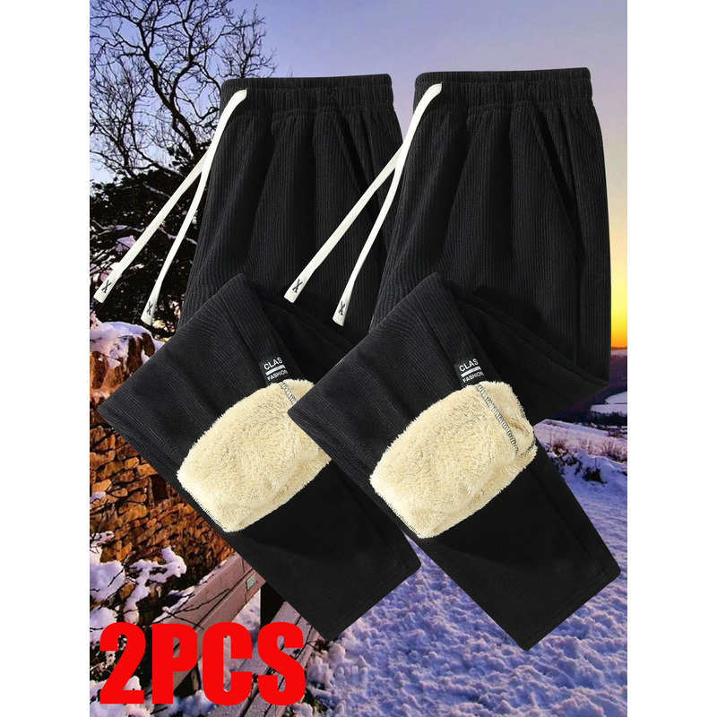 Padded Sweatpants 2-Pack Cordu - Corduroy Pant Warm ulasan dan harga