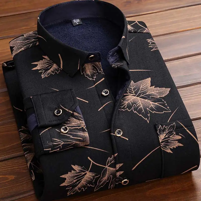 Men Fleece Shirt 2026 Autumn W - Flannel Shirt Lined ulasan dan harga